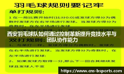 西安羽毛球队如何通过控制革新提升竞技水平与团队协作能力